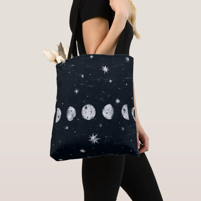 Phases of the moon tote bag (Close Up)