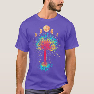 Phases of the Moon Tree of Life Creation Regenerat T-Shirt