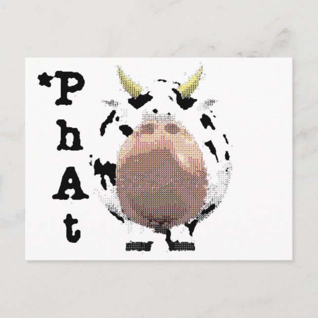 phat cow postcard (Front)