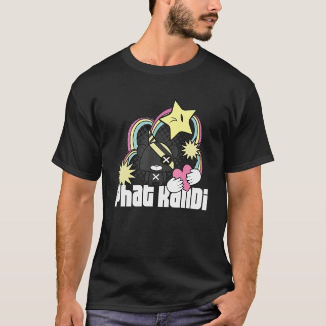 Phat Kandi Truffle Bear White T-Shirt (Front)