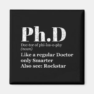 Phd definition funny graduation candidate graphic magnet