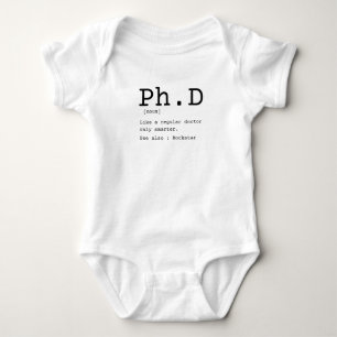 PhD definition philosophy doctor dissertation Baby Bodysuit