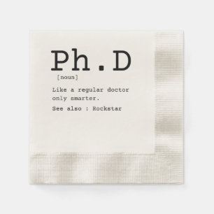 PhD definition philosophy doctor dissertation Napkin