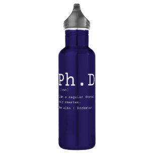 PhD definition philosophy doctor teacher funny 710 Ml Water Bottle