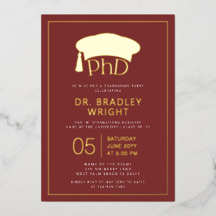 Phd Doctorate Hat Doctoral Degree Graduation
