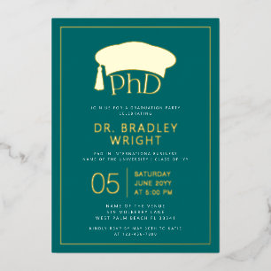 Phd Doctorate Hat Doctoral Degree Graduation