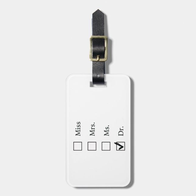 PhD gifts for women Luggage Tag (Front Vertical)