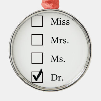 PhD gifts for women Metal Tree Decoration