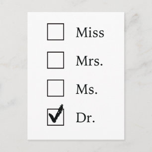 PhD gifts for women Postcard