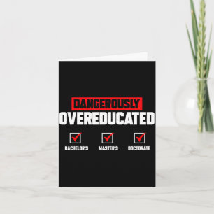 Phd graduate doctorate degree ph.d. graduation card