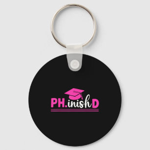 Phd graduate ph.d women's.graduation doctorate key ring