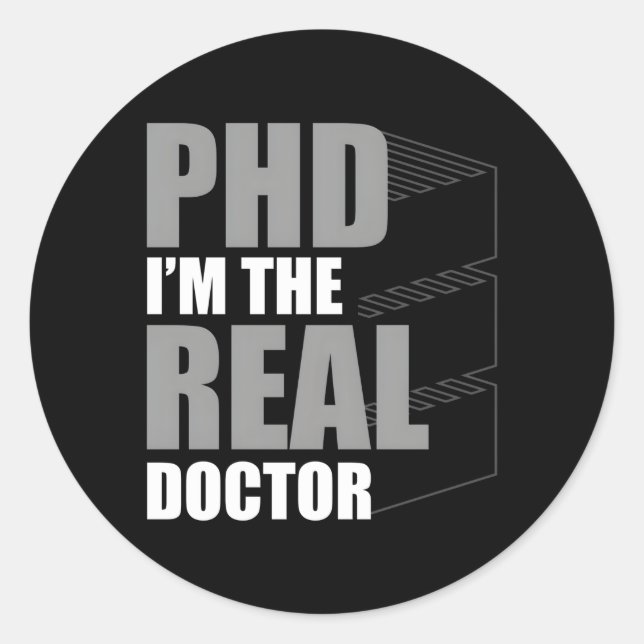 Phd Graduation Doctorate Degree Ertation Masteral  Classic Round Sticker (Front)