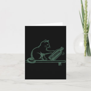 PhD Graduation Funny Dissertation Humour Cat Card