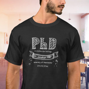 PhD graduation graduate apparel clothing T-Shirt