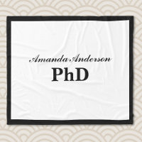 PhD Graduation Personalised Name