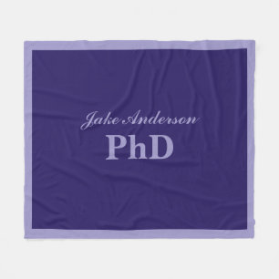 PhD Graduation Personalised Name Fleece Blanket