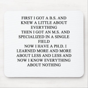 PHD joke Mouse Mat