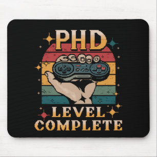 PhD Level Complete Graduation Doctorate Gaming Mouse Mat