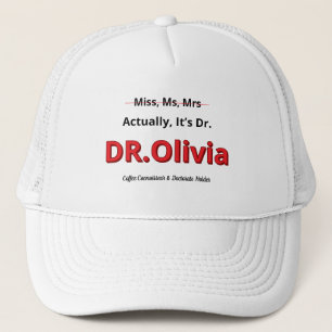 PHD Mother Funny Doctorate Graduation Gift For Her Trucker Hat