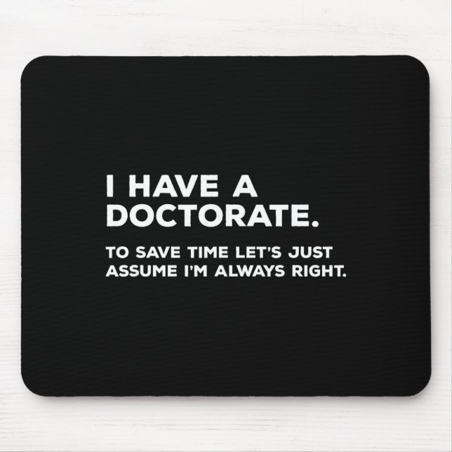 Phd  mouse mat (Front)