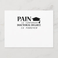 Phd Pain Is Temporary Doctoral Degree Funny