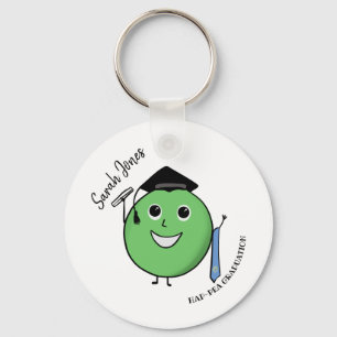 PHD Pea-HD Funny Pea Graduation gift for grad Key Ring