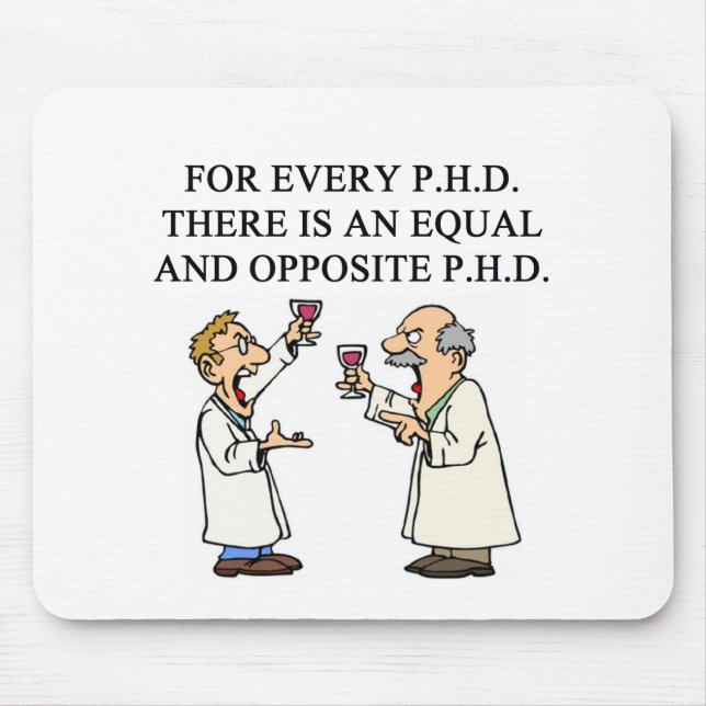PHD proverb Mouse Mat (Front)