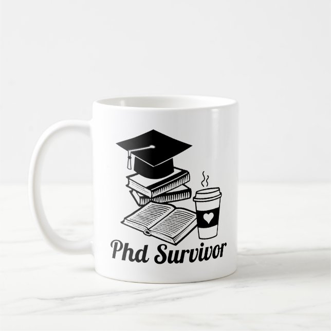 Phd Survivor Coffee Mug (Left)
