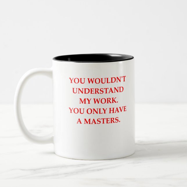 PHD Two-Tone COFFEE MUG (Left)
