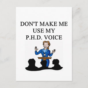 PHD voice Postcard