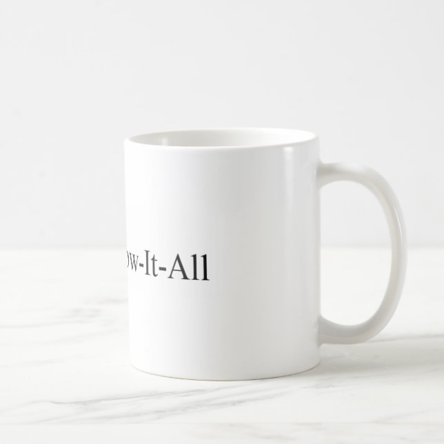 PhD women graduation, Dr Know-It-All Mug (Right)