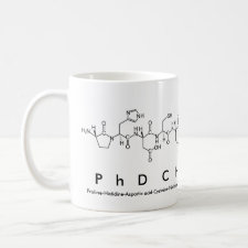 PhD Chemist peptide mug