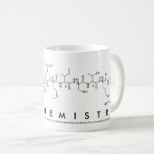 PhDChemistry peptide name mug (Front Right)
