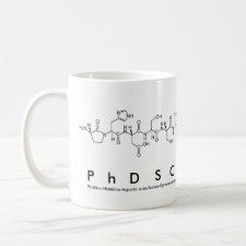 PhD Scientist peptide mug