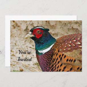 Pheasant 3 Birthday Invitation