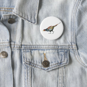 Pheasant 6 Cm Round Badge