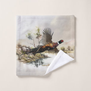 Pheasant   bath towel set
