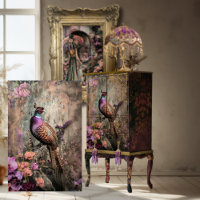 Pheasant Beauty, Bird Branch, Moody Florals