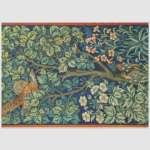 Pheasant Bird in a Tree (by William Morris) Tissue Paper