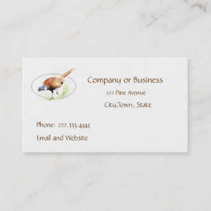 Pheasant, Bird, Nature, Environment, Business Card