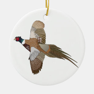 Pheasant Ceramic Tree Decoration