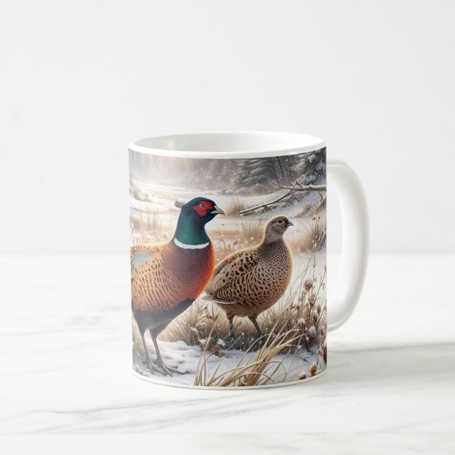 Pheasant  coffee mug (Front Right)
