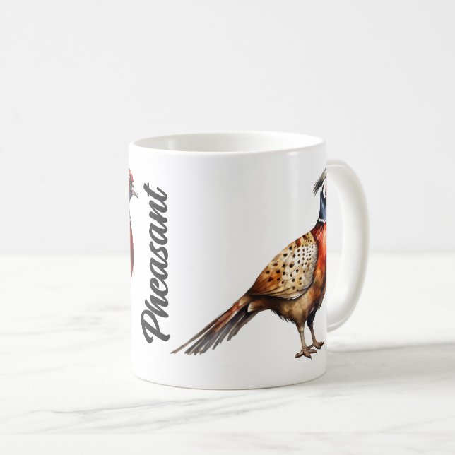 pheasant coffee mug (Front Right)