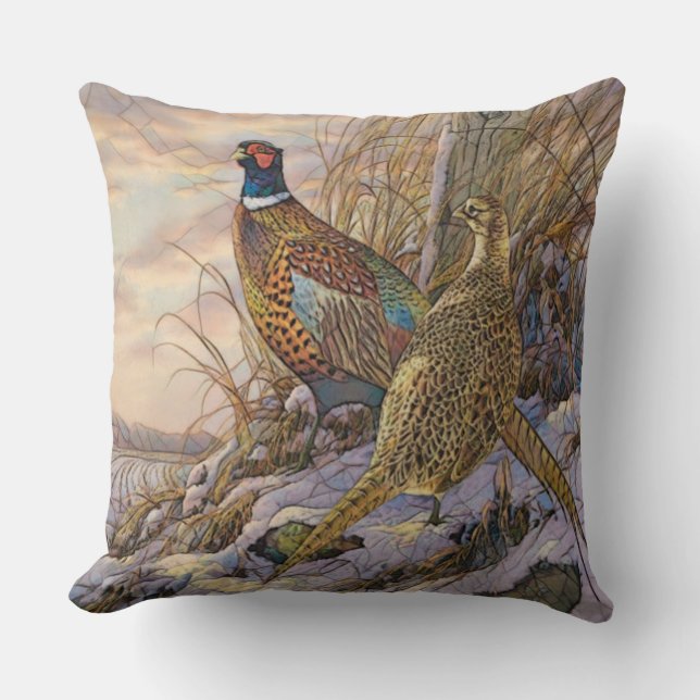 Pheasant  cushion (Front)