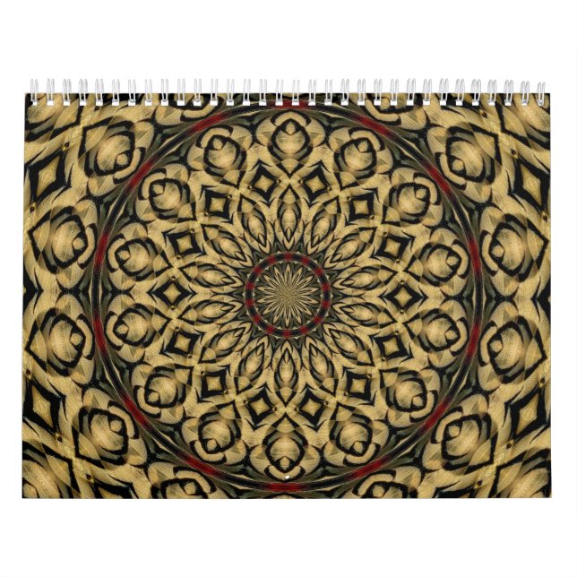 Pheasant Feathers Kaleidoscope Calendar (Cover)