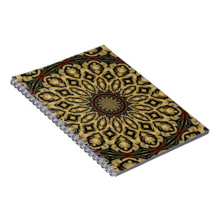 Pheasant Feathers Kaleidoscope Notebook