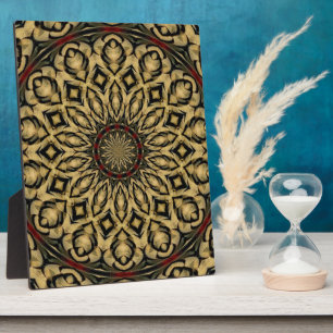 Pheasant Feathers Kaleidoscope Plaque