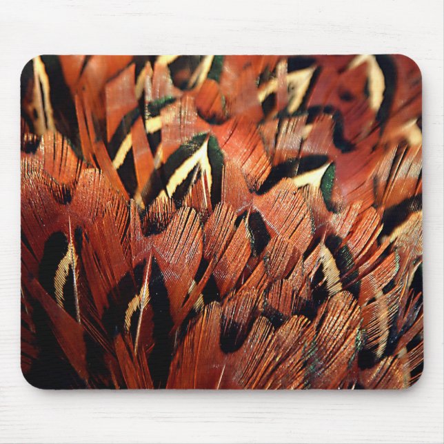 Pheasant Feathers Mouse Mat (Front)