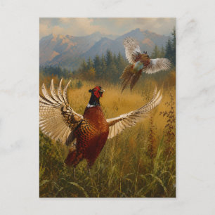 Pheasant Forever – Upland Hunting Wildlife Art Postcard