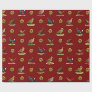 Pheasant, Grouse, Partridge,Christmas Gift wrap